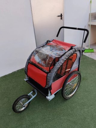 Carro bici/paseo 2 en 1