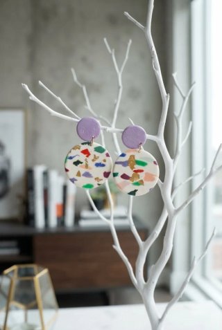 Orecchini pendenti multicolor