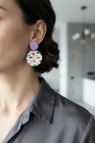 Orecchini pendenti multicolor
