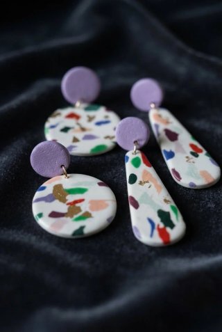Orecchini pendenti multicolor