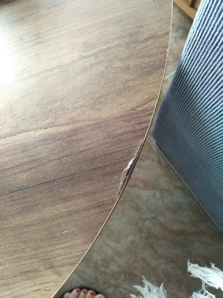 Mesa redonda madera y metal