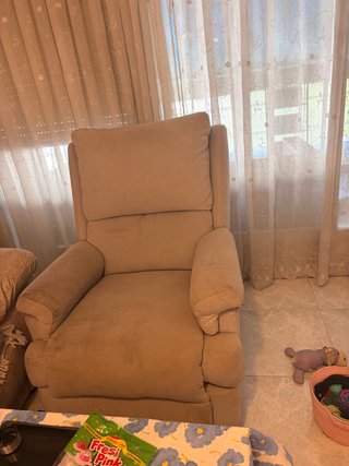 Conjunto de sillones de tela gris