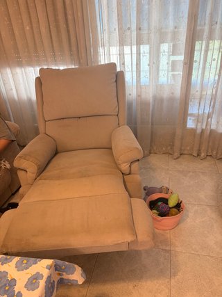 Conjunto de sillones de tela gris
