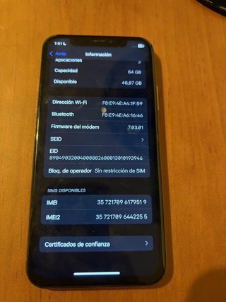 iPhone Xs 64GB Oro