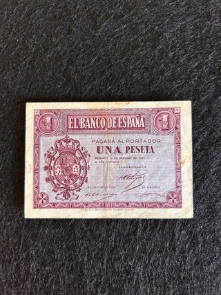 Billete 1 Peseta Banco de España 1937
