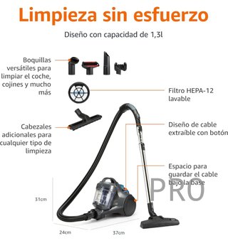 Aspirador sin bolsa compacto - Amazon
