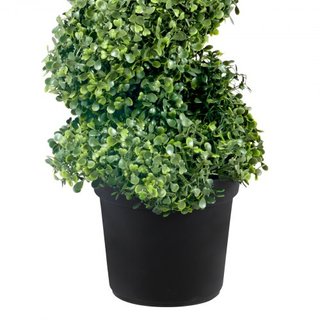 Árboles Topiarios Artificiales de Buxo, 121.9 cm de Altura (2 Piezas) Planta Topiaria Falsa para Exterior, Planta Falsa Verde Todo el Año con Hojas Reemplazables para Decoración Interior/Exterior/...