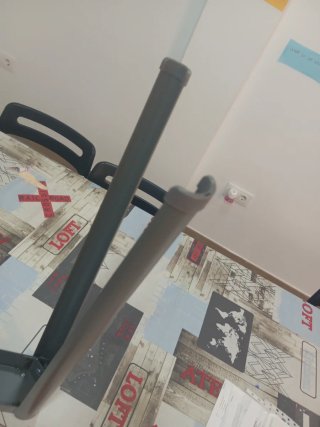 Caballete Mesa Metálico Gris Ikea