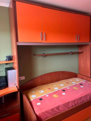 Dormitorio completo: Cama nido y escritorio