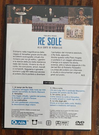 Re Sole DVD Quark Alla Corte di Versailles