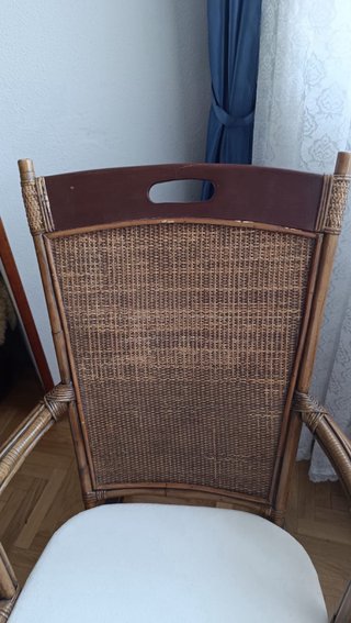 Mecedora Vintage Ratán y Mimbre
