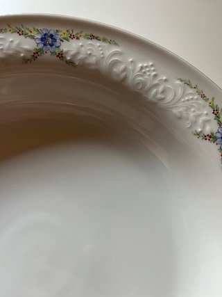 Piatto fondo vintage Scherzer Bavaria porcellana