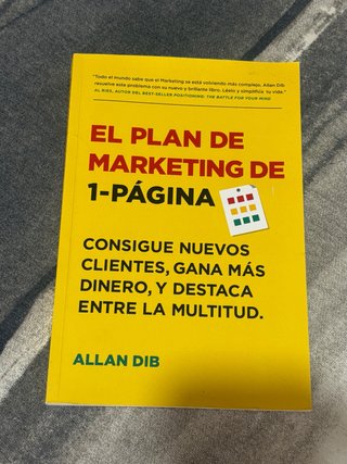 El plan de marketing de 1 página Allan Dib