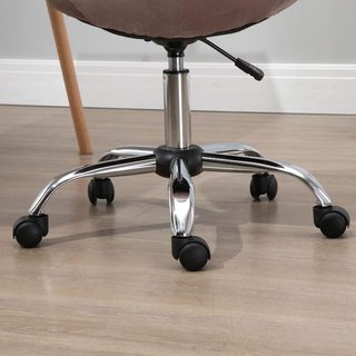 Silla de Oficina Giratoria, Diseño Ergonómico y Regulable Sin Brazos, Rosa, 59X59X81-91Cm