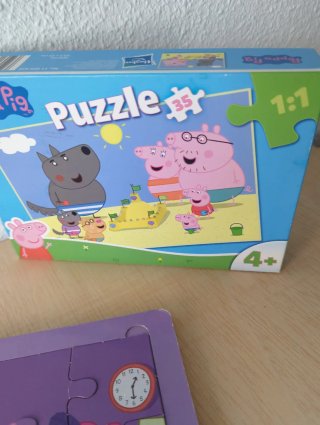 Lote cuentos+puzzle 3-4 años