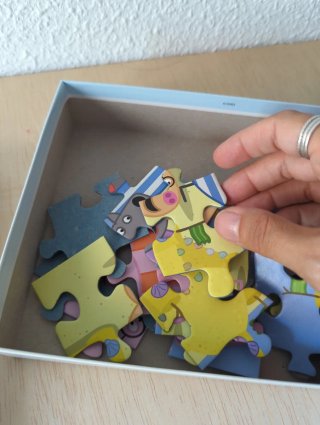 Lote cuentos+puzzle 3-4 años