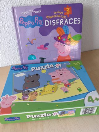 Lote cuentos+puzzle 3-4 años