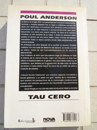 Tau Cero Poul Anderson Ediciones B Nova Ciencia