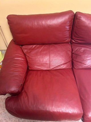 Sofa piel dos plazas