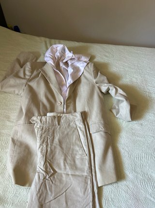 Completo uomo beige e bianco