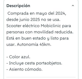 PISCI Scooter Eléctrico Azul y Gris