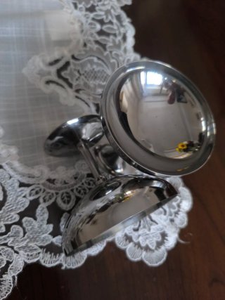 12 Coppe vintage in acciaio.Buono stato