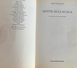 notte sull'acqua di ken follet