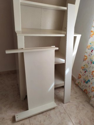 Cambiador blanco infantil
