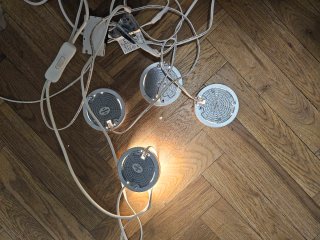 Focos LED redondos con transformador
