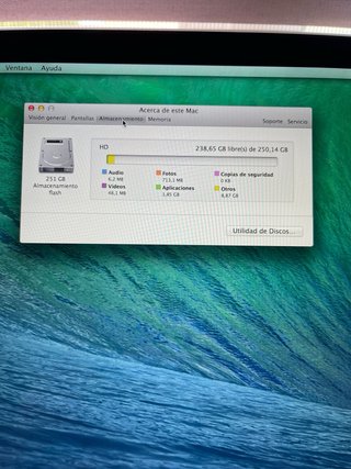 Portàtil APPLE Macbook pro 8G 256G