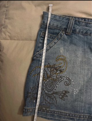 Faldita vaquera bordada talla 36