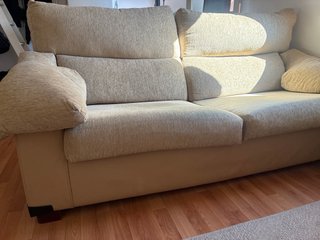 Sofá de 2 plazas beige