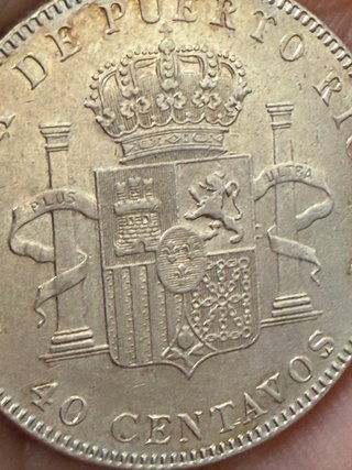 Muy escasos 40 centavos Puerto Rico