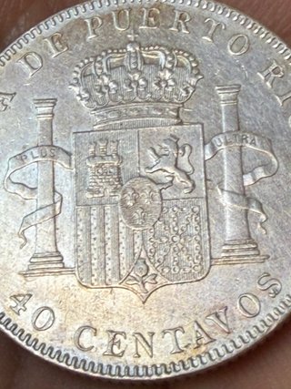 Muy escasos 40 centavos Puerto Rico