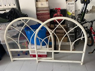 Pareja Cabeceros Mimbre Blancos