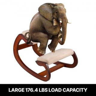 Silla de Rodillas Ergonómica con Capacidad de Carga de 99.8 kg Silla de Escritorio en Postura de Rodillas con Cojín para las Caderas Silla Ergonómica de Rodillas para Oficina en Casa Buena Postura...