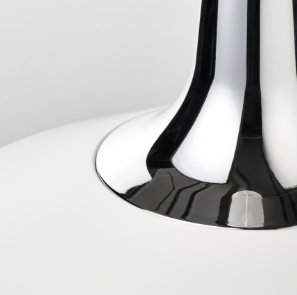 Lámpara techo IKEA FYRTIOFYRA efecto cromado 38 cm