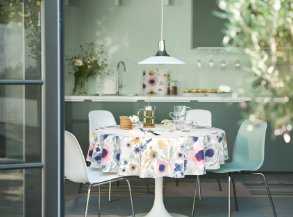 Lámpara techo IKEA FYRTIOFYRA efecto cromado 38 cm