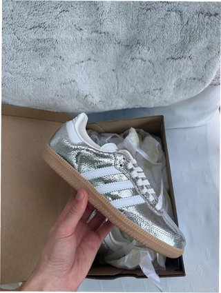 Adidas Samba OG Plata Metálico Talla 38