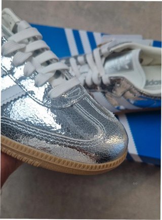Adidas Samba OG Plata Metálico Cuero 37