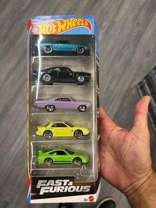 Pack 5 Coches Hot Wheels Fast & Furious