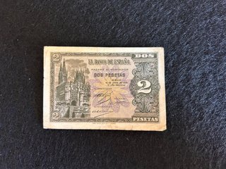 Billete 2 Pesetas Banco de España 1938