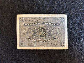 Billete 2 Pesetas Banco de España 1938