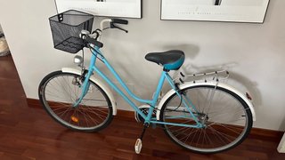Bicicleta Clásica Azul Restaurada