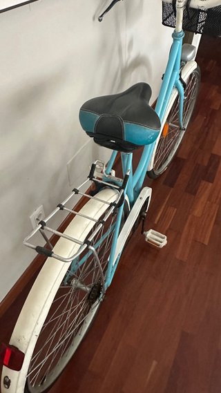 Bicicleta Clásica Azul Restaurada
