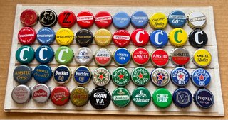 Lote A75 de 50 Chapas tapón  corona Colección