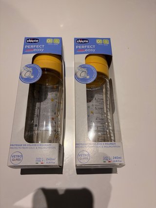 Biberón cristal Chicco 240ml NUEVOS