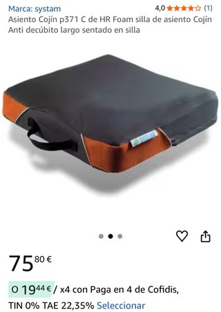 Cojín Antiescaras System Negro/Marrón
