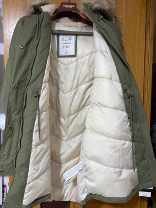 Parka Springfield caqui con capucha pelo