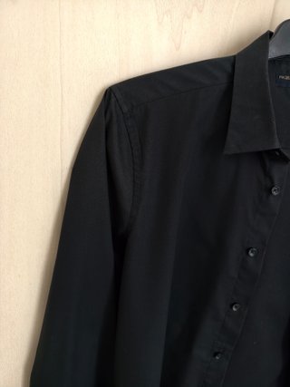 Camicia Piazza Italia Slim Fit Cotone Nera M